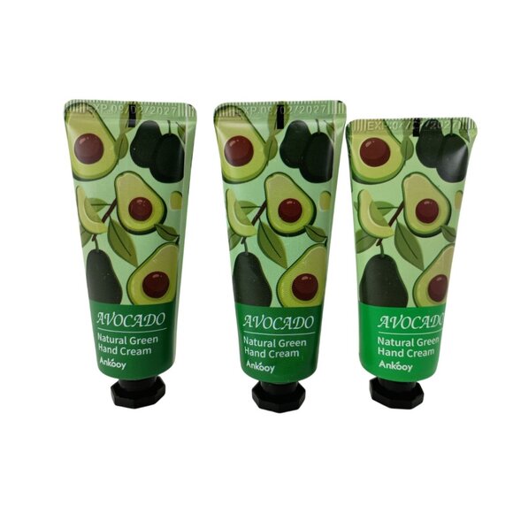 Avocado Natural Green Hand Cream 20g Lot of 3 - Picture 1 of 2